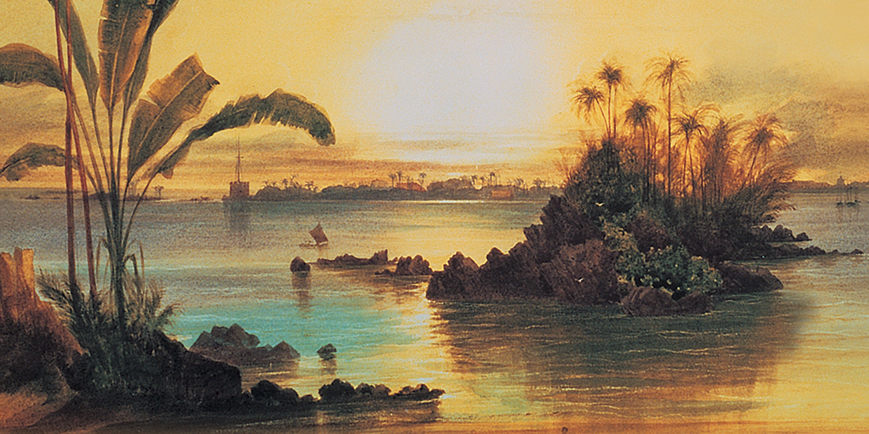 Oliphant and sunset over Galle