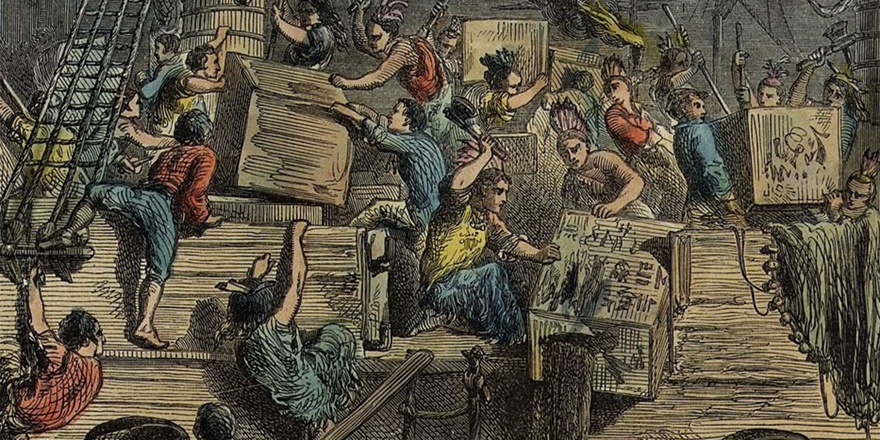 What caused the Boston Tea Party?