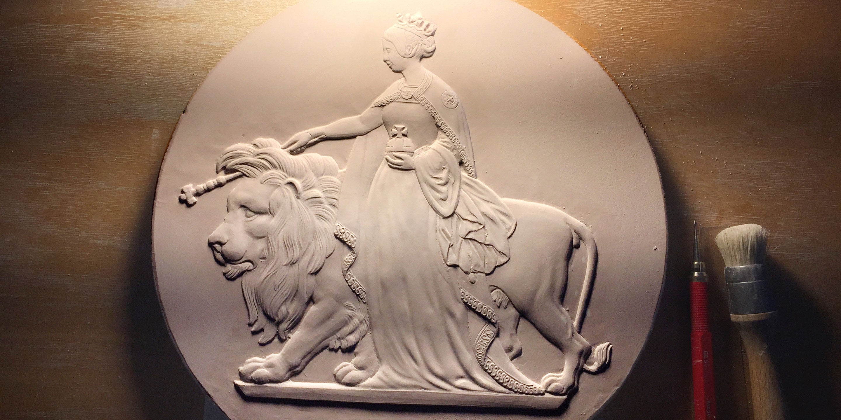 William Wyon & Queen Victoria - Una & the Lion