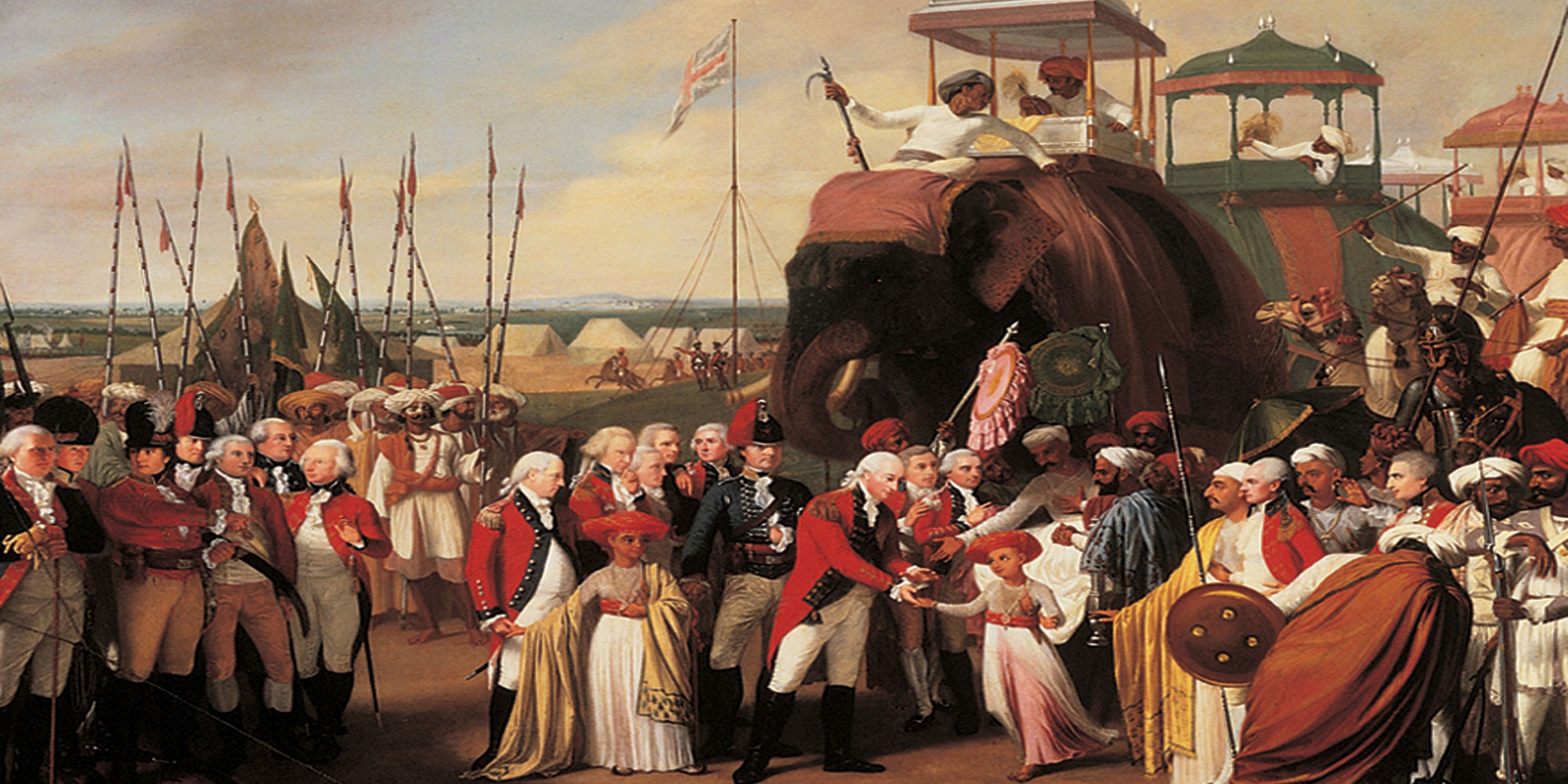 Cornwallis receives The Tiger of Mysore’s Sons